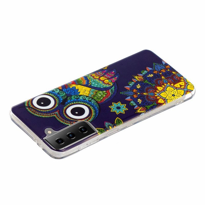 Kryt Samsung Galaxy S21 5g Fluorescenční Mandala Sova