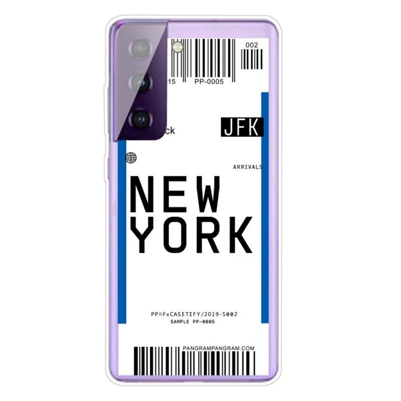 Kryt Samsung Galaxy S21 5g Palubní Vstupenka Do New Yorku