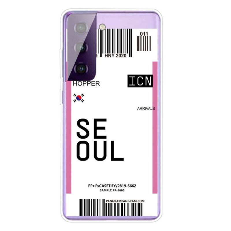 Kryt Samsung Galaxy S21 5g Palubní Vstupenka Do Soulu