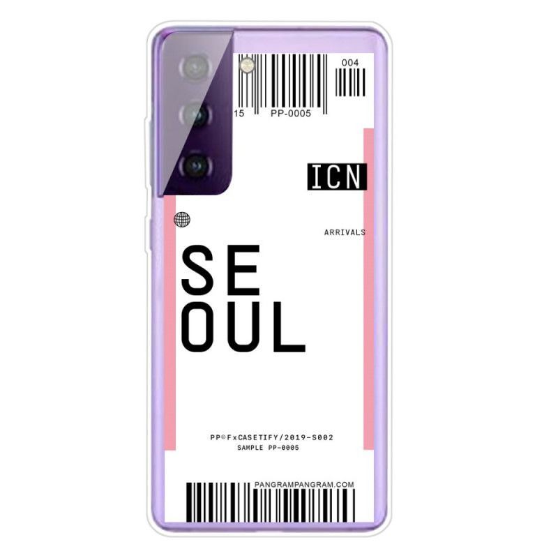 Kryt Samsung Galaxy S21 5g Palubní Vstupenka Do Soulu