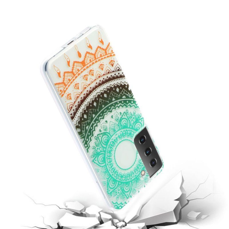 Kryt Samsung Galaxy S21 5g Průhledná Květinová Mandala