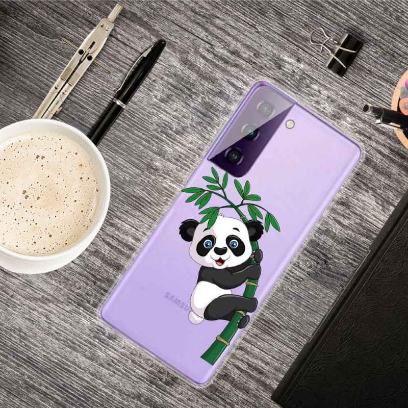 Kryt Samsung Galaxy S21 Plus 5g Průhledná Panda Na Bambusu