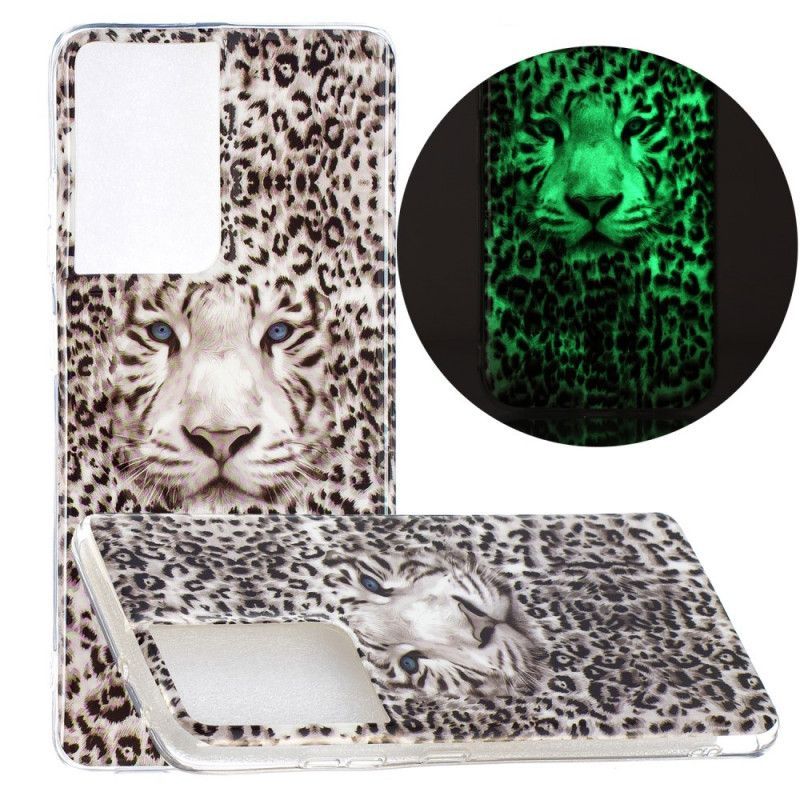 Kryt Samsung Galaxy S21 Ultra 5g Fluorescenční Leopard