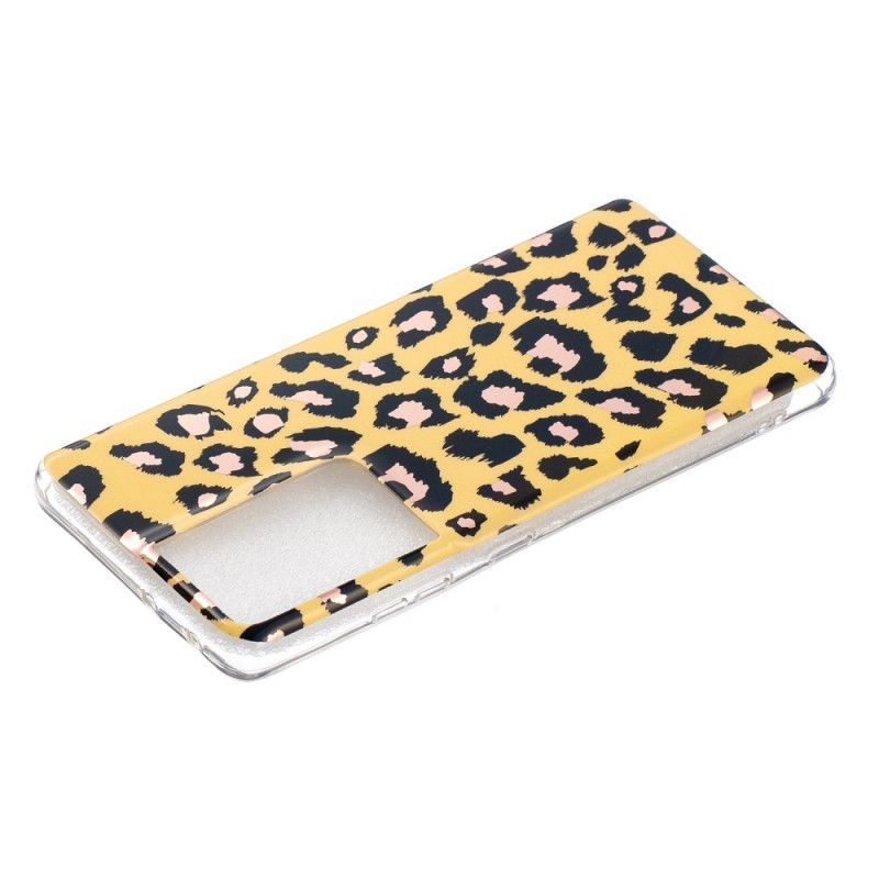 Kryt Samsung Galaxy S21 Ultra 5g Mramor Ve Stylu Leoparda