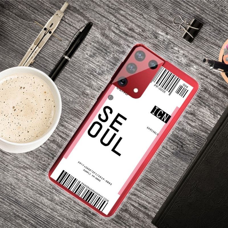 Kryt Samsung Galaxy S21 Ultra 5g Palubní Vstupenka Do Soulu