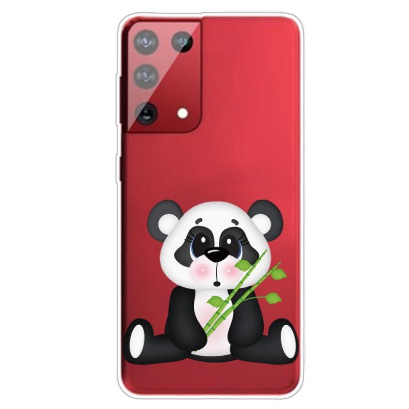 Kryt Samsung Galaxy S21 Ultra 5g Průhledná Smutná Panda