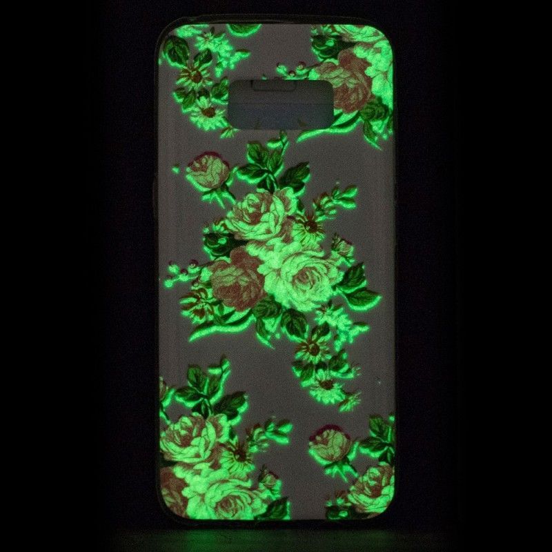 Kryt Samsung Galaxy S8 Fluorescenční Květiny Svobody