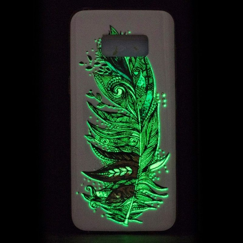 Kryt Samsung Galaxy S8 Fluoreskující Kmenové Peří