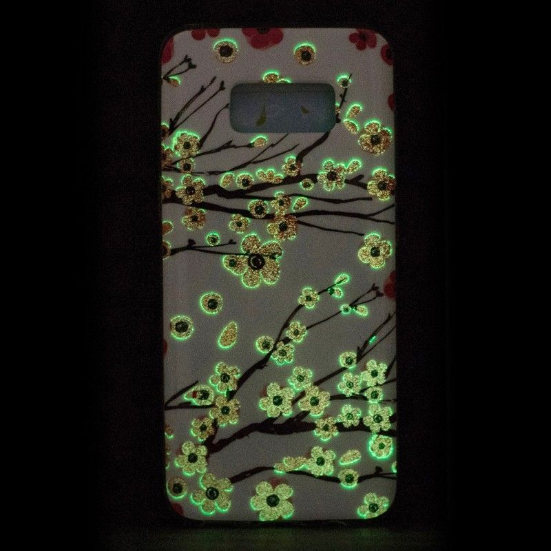 Kryt Samsung Galaxy S8 Fluoreskující Květiny