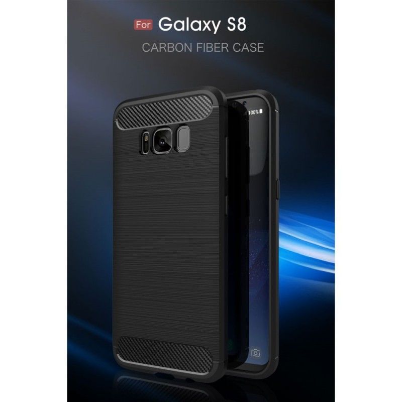 Kryt Samsung Galaxy S8 Kartáčované Uhlíkové Vlákno