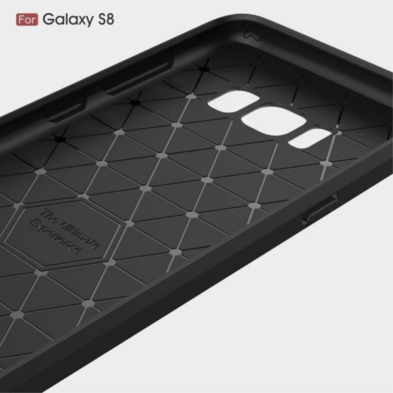 Kryt Samsung Galaxy S8 Kartáčované Uhlíkové Vlákno