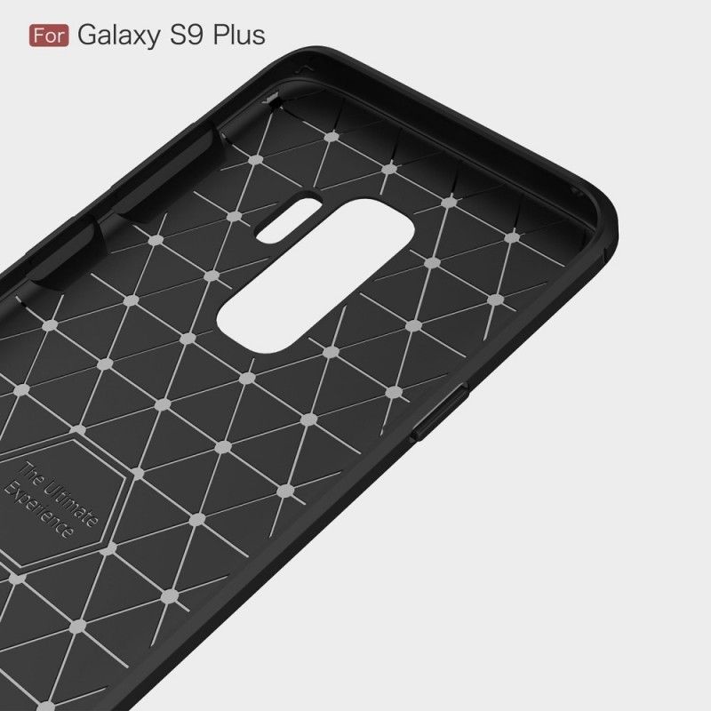 Kryt Samsung Galaxy S9 Plus Kartáčované Uhlíkové Vlákno