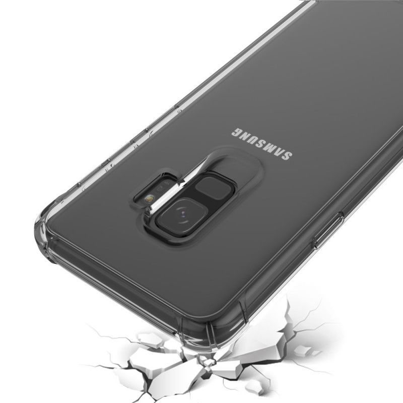 Kryt Samsung Galaxy S9 Průhledné Závětří Ochranné Polštáře