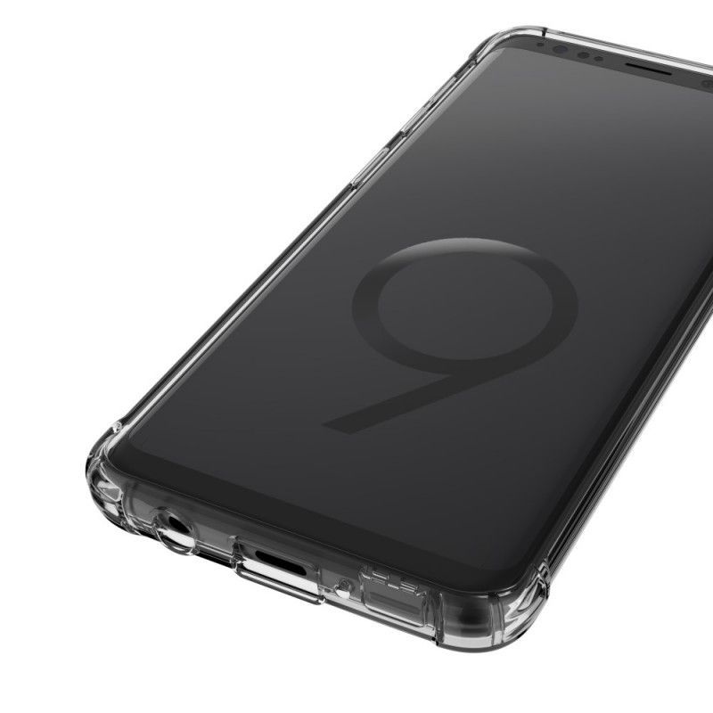 Kryt Samsung Galaxy S9 Průhledné Závětří Ochranné Polštáře