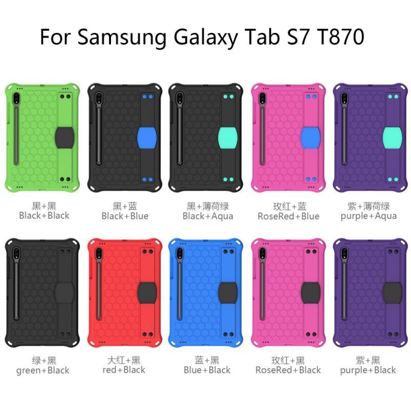 Kryt Samsung Galaxy Tab S7 Eva S Nosným Popruhem A Ramenním Popruhem