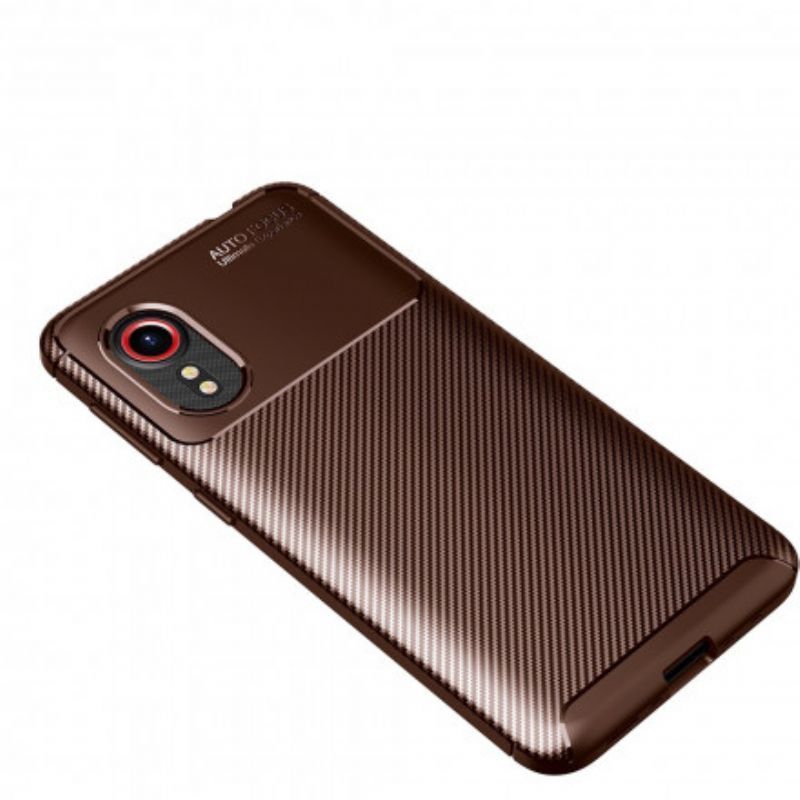 Kryt Samsung Galaxy Xcover 5 Flexibilní Textura Uhlíkových Vláken