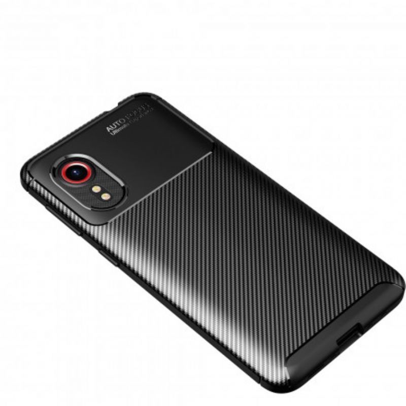 Kryt Samsung Galaxy Xcover 5 Flexibilní Textura Uhlíkových Vláken