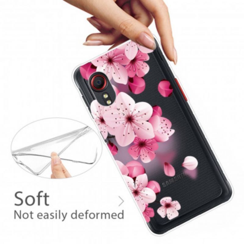 Kryt Samsung Galaxy Xcover 5 Malé Růžové Květy