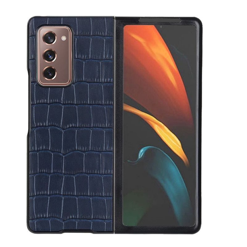 Kryt Samsung Galaxy Z Fold 2 Pravá Krokodýlí Kůže