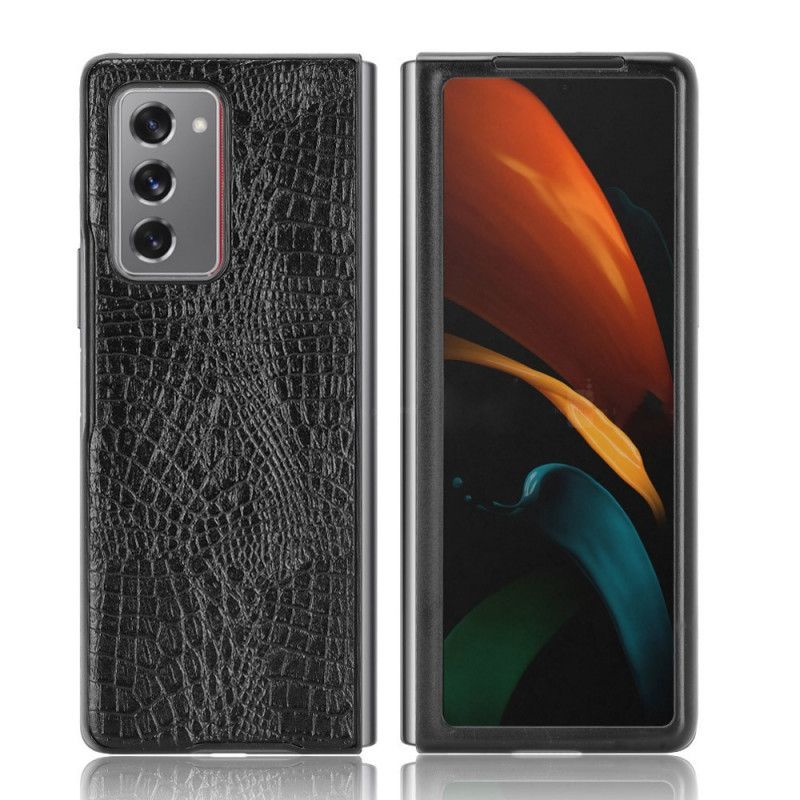 Kryt Samsung Galaxy Z Fold 2 Styl Krokodýlí Kůže