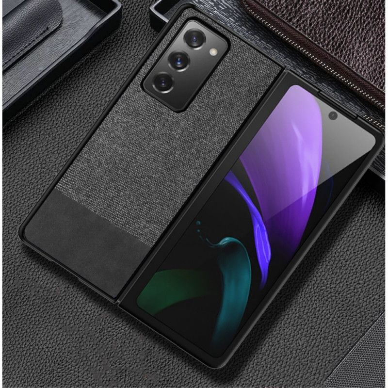 Kryt Samsung Galaxy Z Fold 2 Umělá Kůže A Tkanina