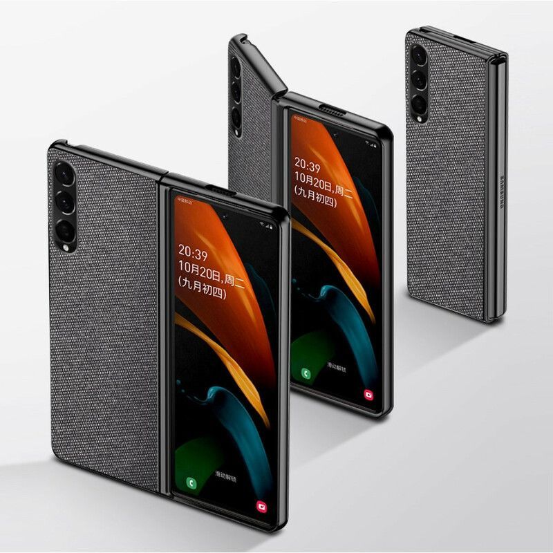 Kryt Samsung Galaxy Z Fold 3 5g Efekt Texturované Kůže