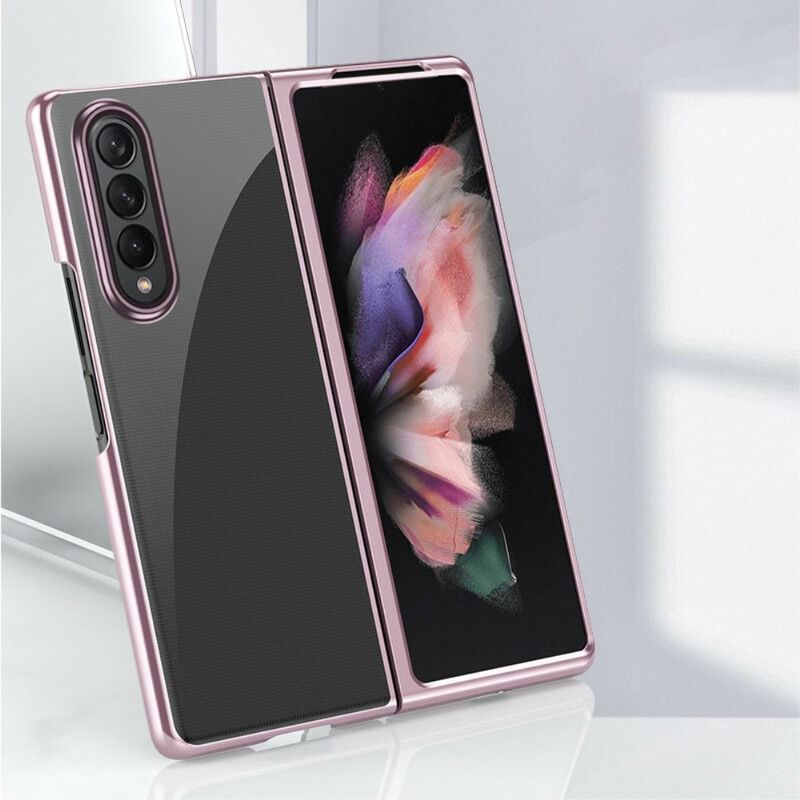 Kryt Samsung Galaxy Z Fold 3 5g Průhledné Kovové Okraje