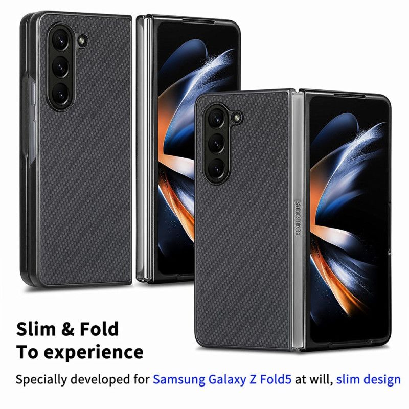 Kryt Samsung Galaxy Z Fold 5 Klasické Uhlíkové Vlákno