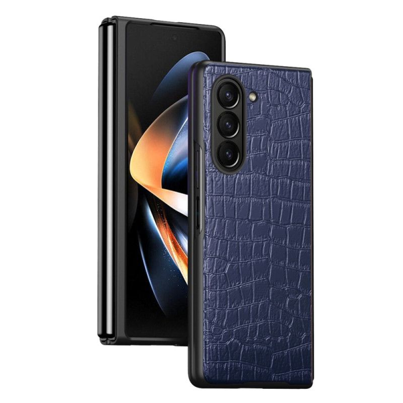 Kryt Samsung Galaxy Z Fold 5 Styl Krokodýlí Kůže