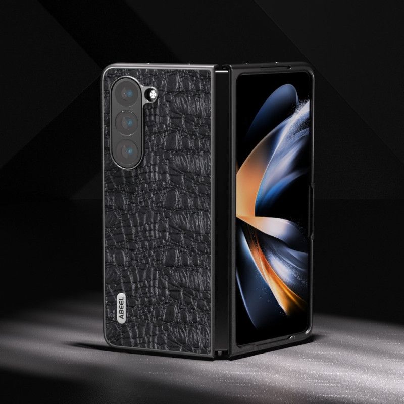 Kryt Samsung Galaxy Z Fold 5 Styl Krokodýlí Kůže Abeel