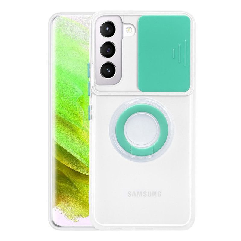 Kryty Na Mobil Na Samsung Galaxy S22 5G Prstencová Podpora A Chrániče Objektivu