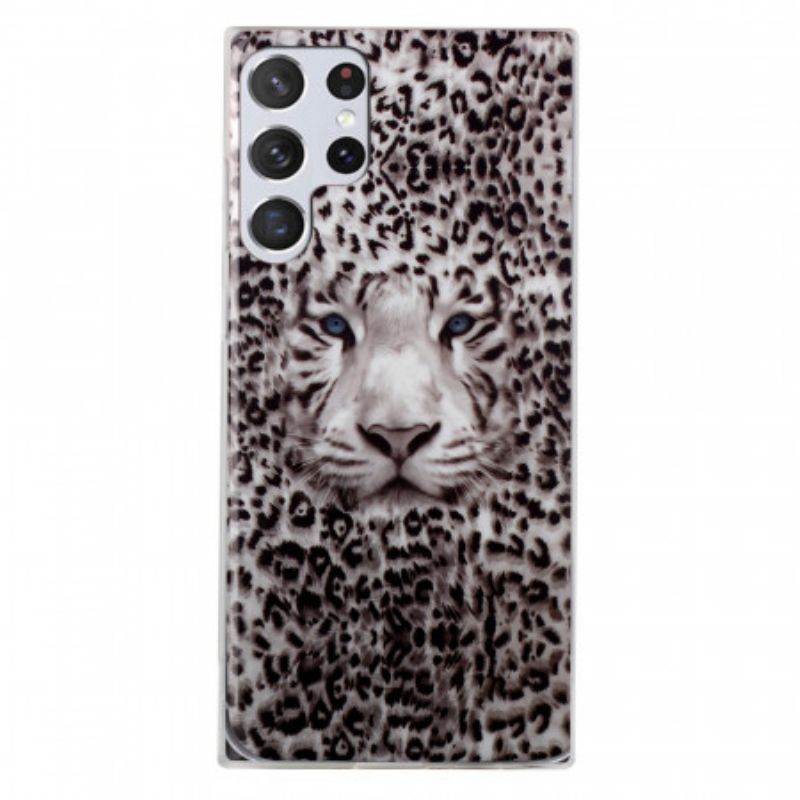 Kryty Na Mobil Na Samsung Galaxy S22 Ultra 5G Leopard Fluorescenční