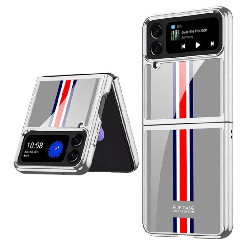 Kryty Na Mobil Na Samsung Galaxy Z Flip 4 Flipové Pouzdro Tvrzené Sklo Gkk Tricolor