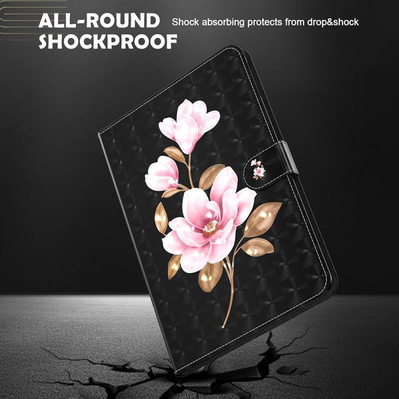 Obal Z Umělé Kůže Flipové Pouzdro Samsung Galaxy Tab S7 Tree Flowers