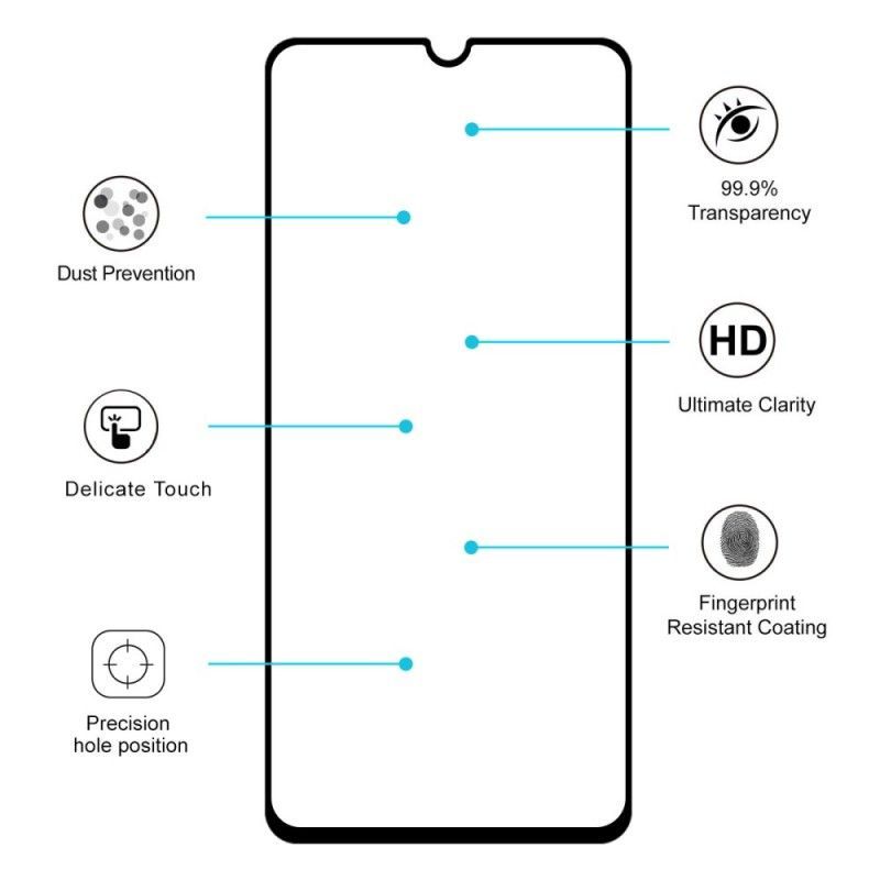 Ochrana Z Tvrzeného Skla Kryt Samsung Galaxy A70 Hat Prince