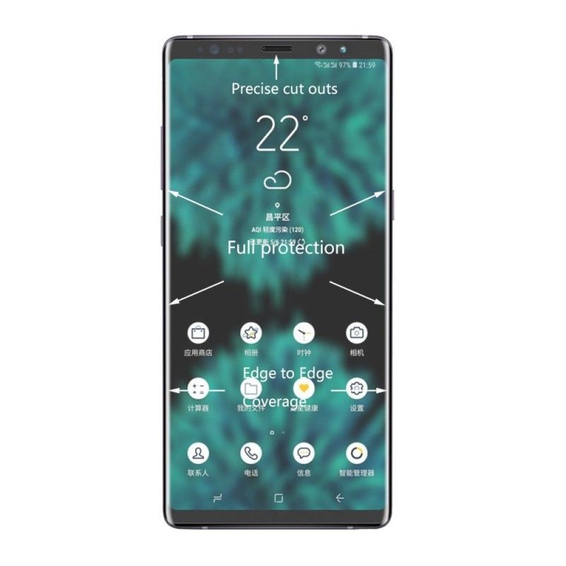 Ochranné Tvrzené Sklo Kryt Samsung Galaxy Note 9 Hat Prince