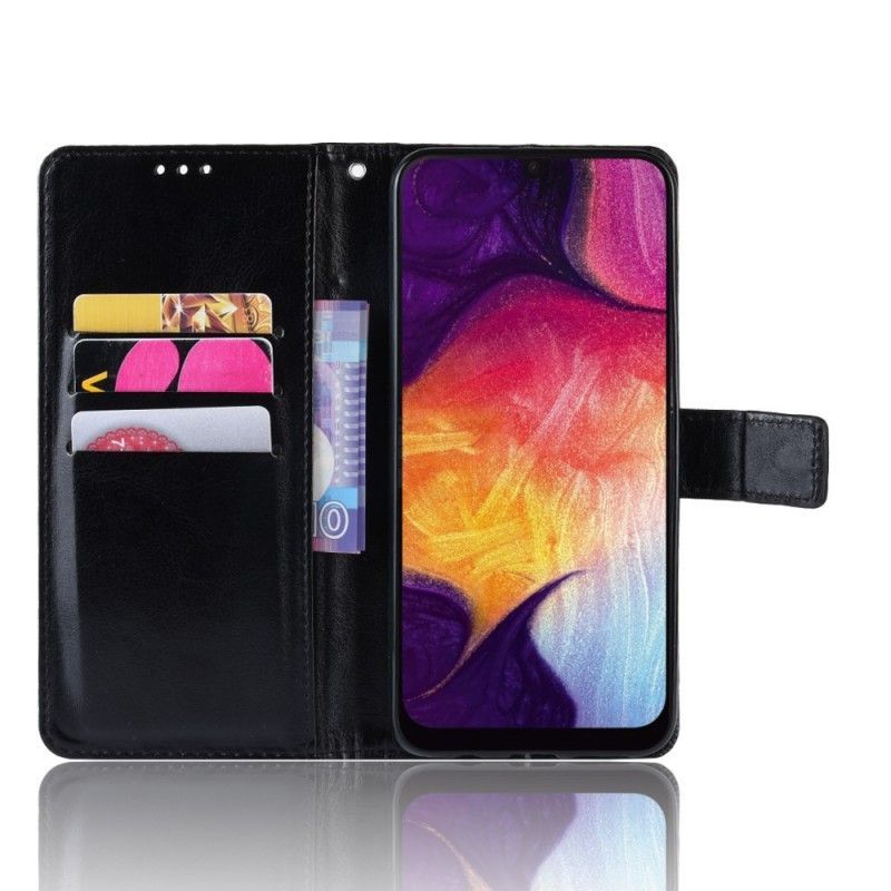 Peněženková Pouzdra Na Samsung Galaxy A50 Čtvercová Imitace Kůže