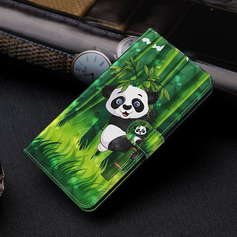 Peněženková Pouzdra Na Samsung Galaxy S21 Fe Panda A Bambus