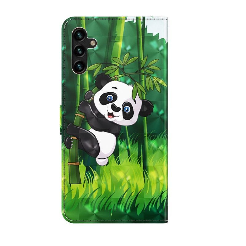 Peněženková Pouzdra Samsung Galaxy A13 5g Panda A Bambus