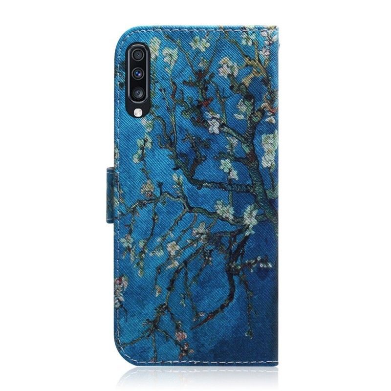 Peněženková Pouzdra Samsung Galaxy A70 Kvetoucí Větev Stromu