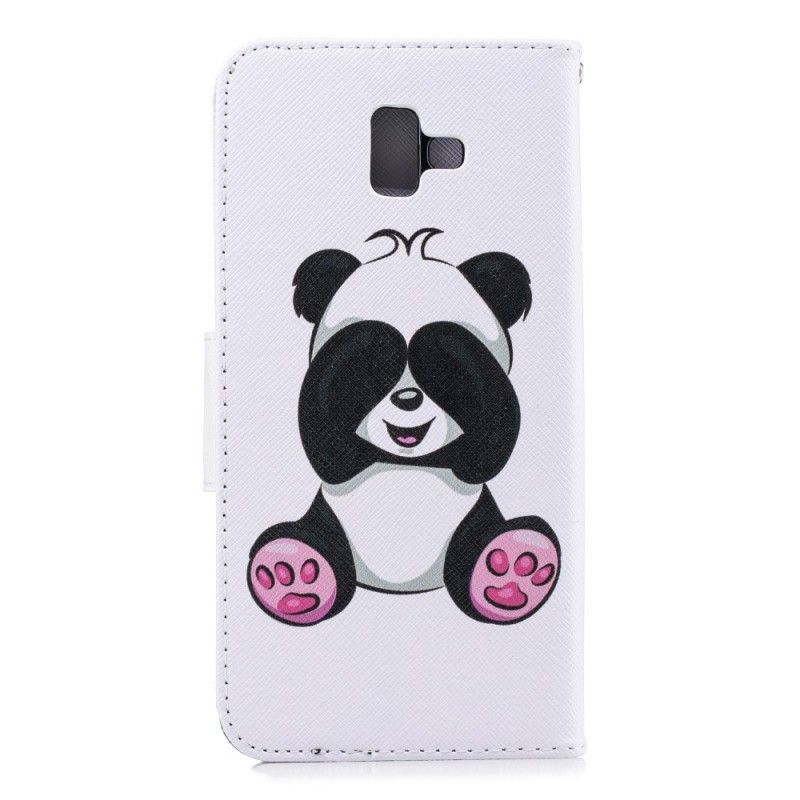 Peněženková Pouzdra Samsung Galaxy J6 Plus Panda Zábava