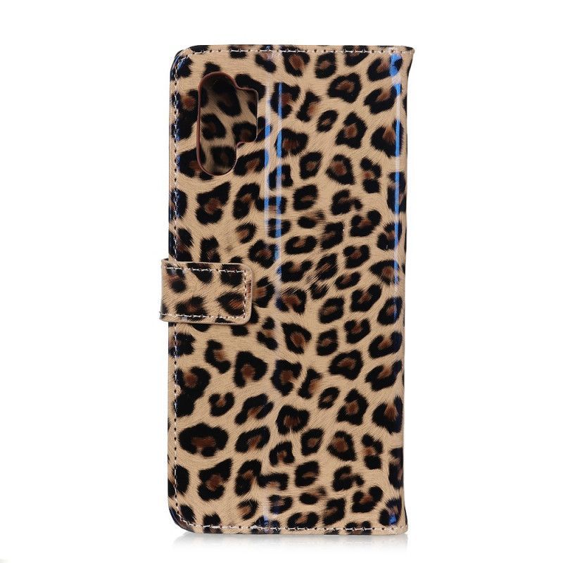 Peněženková Pouzdra Samsung Galaxy Note 10 Plus Leopard