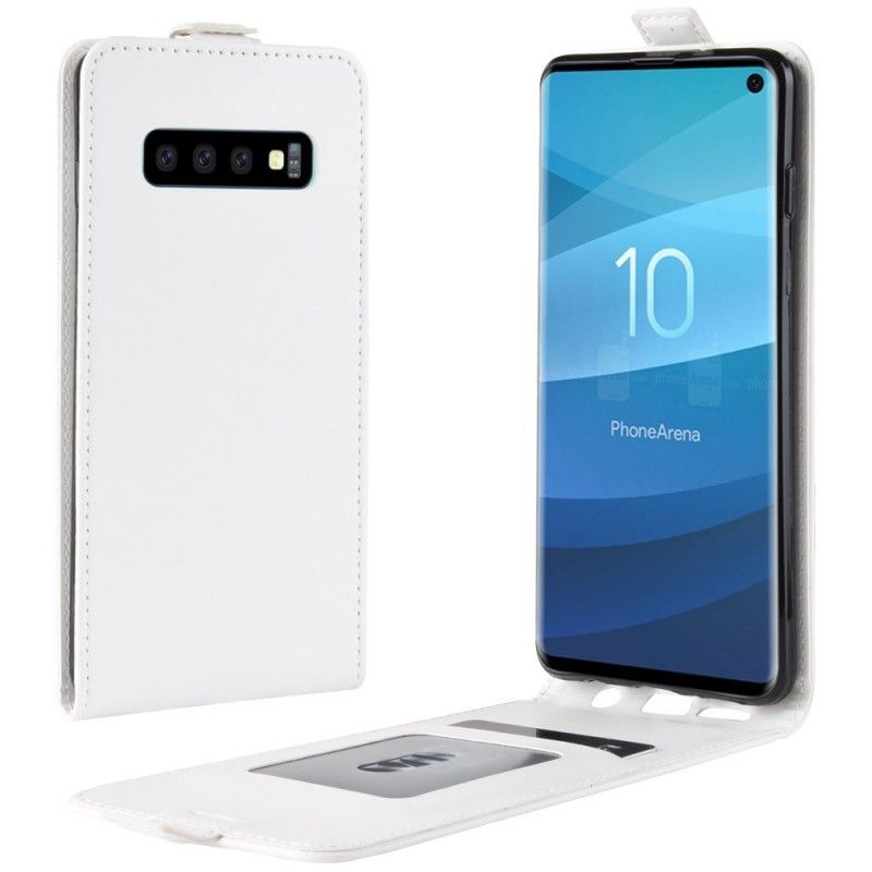 Peněženková Pouzdra Samsung Galaxy S10 Efekt Skládací Kůže