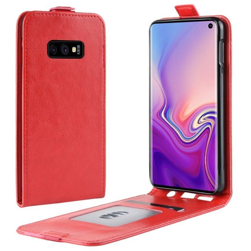 Peněženková Pouzdra Samsung Galaxy S10e Efekt Skládací Kůže