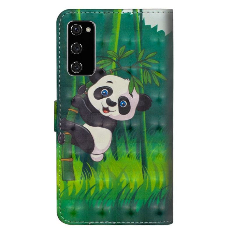 Peněženková Pouzdra Samsung Galaxy S20 Fe Panda A Bambus