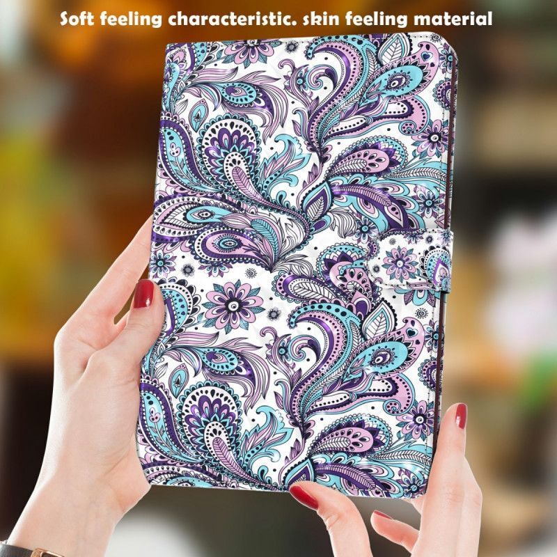 Peněženková Pouzdra Samsung Galaxy Tab A8 (2021) Paisley Vzor