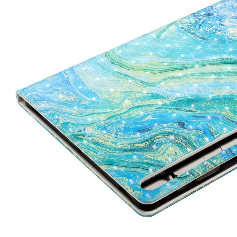 Peněženková Pouzdra Samsung Galaxy Tab S7 Plus Zelená Vlna