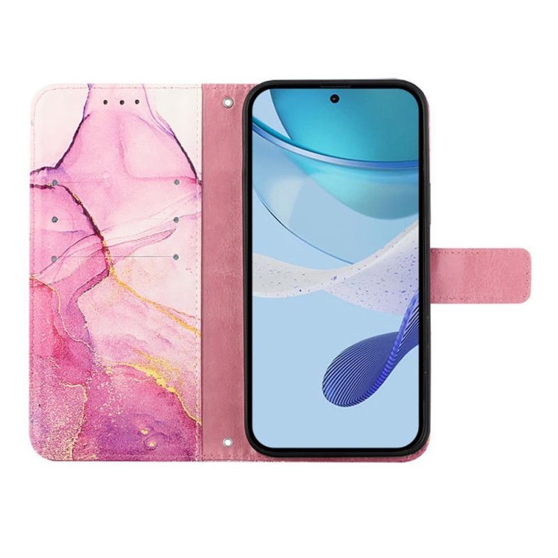 Peněženková Pouzdra Samsung Galaxy Z Fold 6 Mramorový Ramenní Popruh