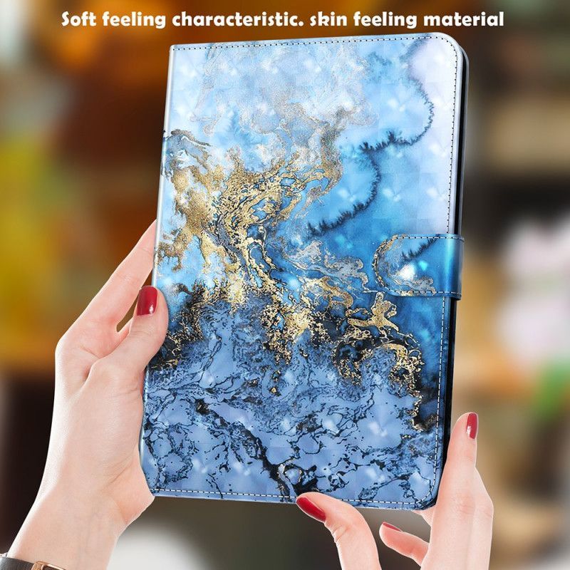 Potah Z Umělé Kůže Peněženková Pouzdra Samsung Galaxy Tab S7 Sea