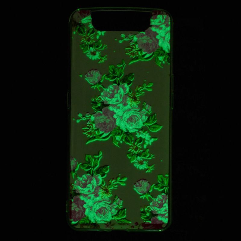 Pouzdro Pro Samsung Galaxy A90 / A80 Fluorescenční Květiny Svobody